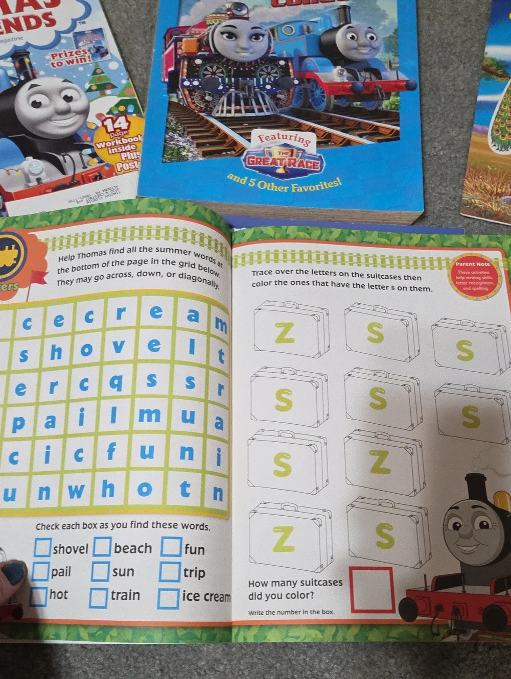 Thomas & Friends Blue and Green Activity & Handwriting Book Set